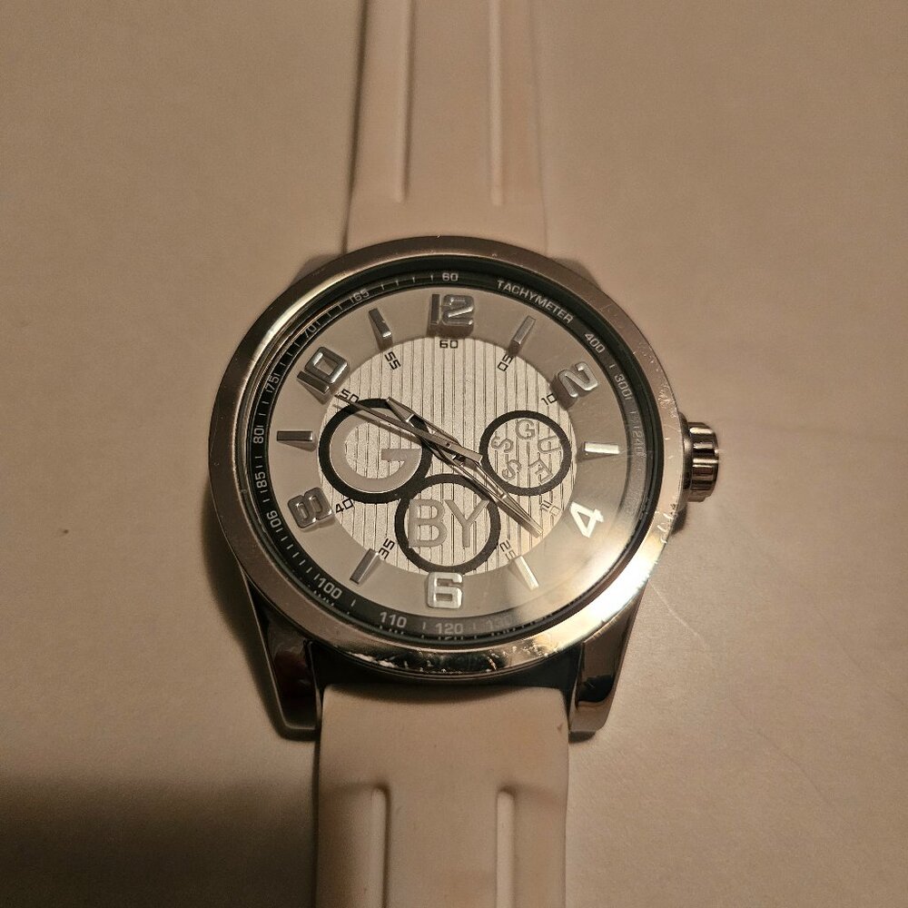 White Guess Watch